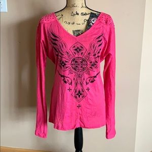 Affliction Brave LS vneck